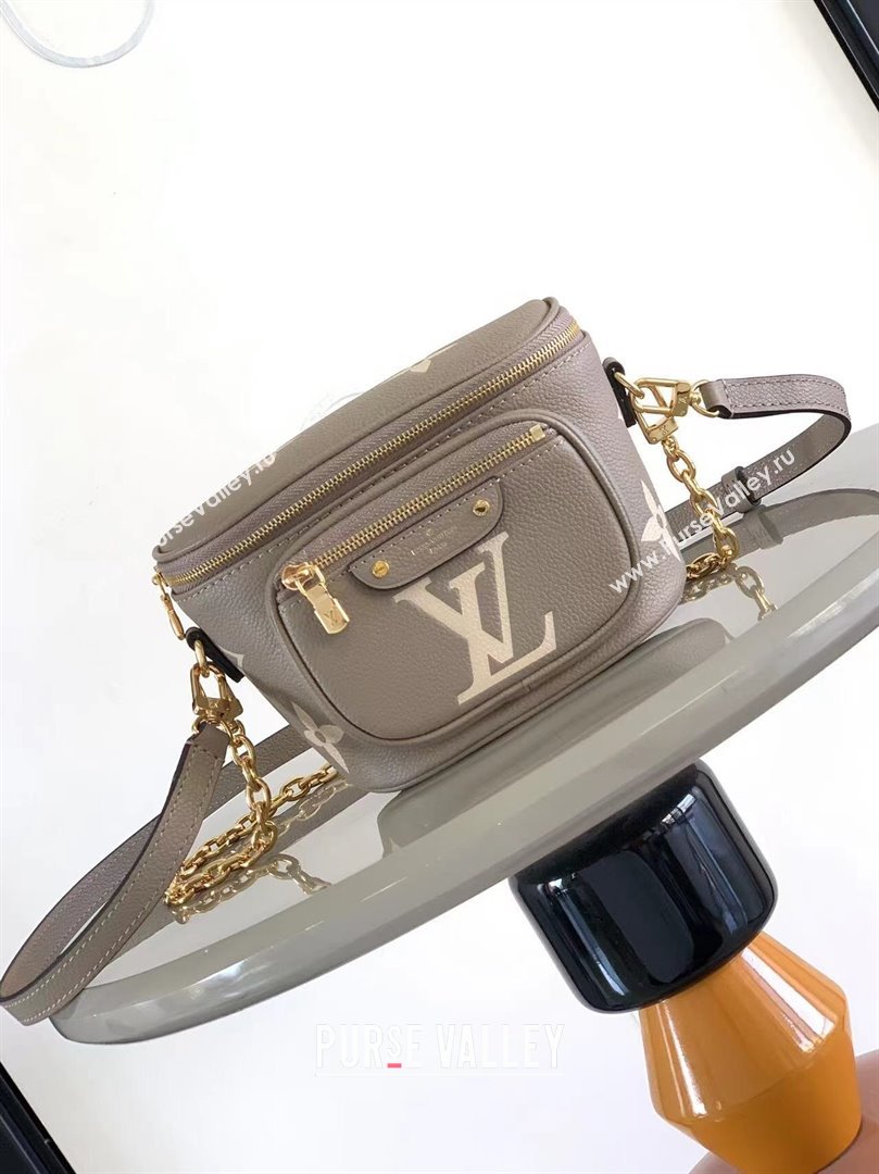 Louis Vuitton Mini Bumbag in Monogram Empreinte Embossed Leather M83219 Grey 2024 (K-24031403)
