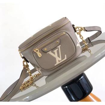 Louis Vuitton Mini Bumbag in Monogram Empreinte Embossed Leather M83219 Grey 2024 (K-24031403)