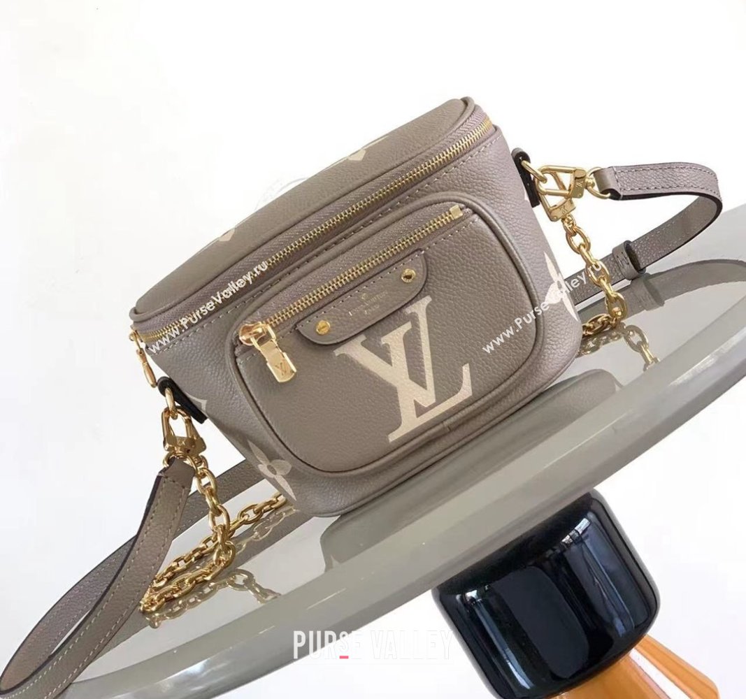 Louis Vuitton Mini Bumbag in Monogram Empreinte Embossed Leather M83219 Grey 2024 (K-24031403)
