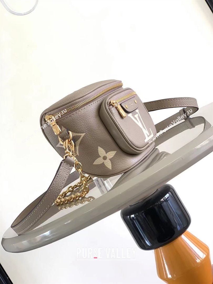 Louis Vuitton Mini Bumbag in Monogram Empreinte Embossed Leather M83219 Grey 2024 (K-24031403)