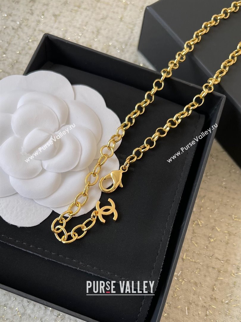 Chanel CoCo Necklace CH101107 Gold/Black 2024 (YF-24101107)