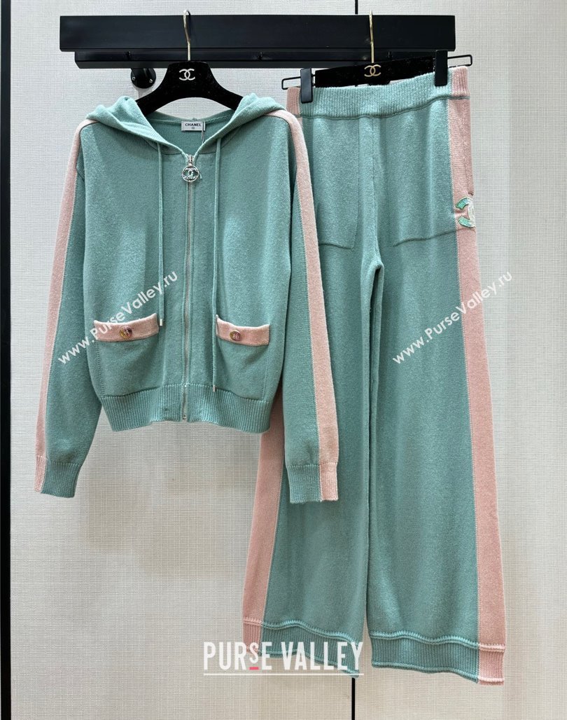 Chanel Cashmere Pants CH113023 Green 2023 (Q-23113023)