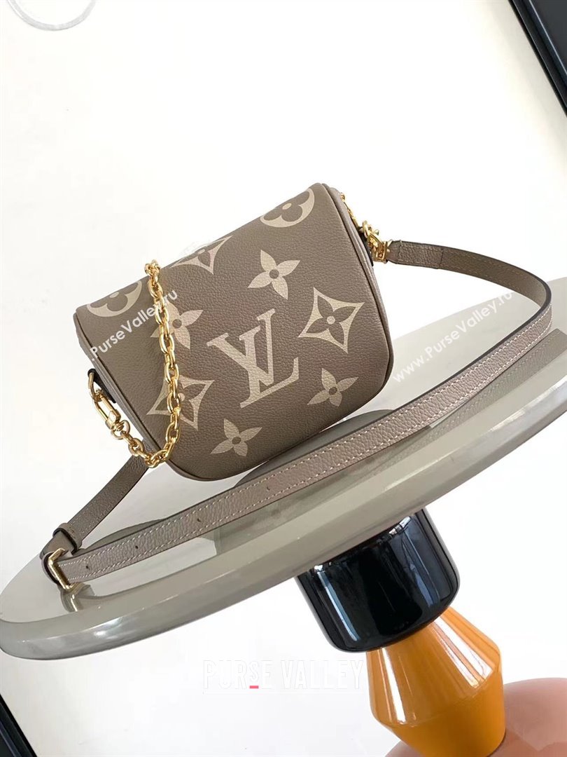 Louis Vuitton Mini Bumbag in Monogram Empreinte Embossed Leather M83219 Grey 2024 (K-24031403)