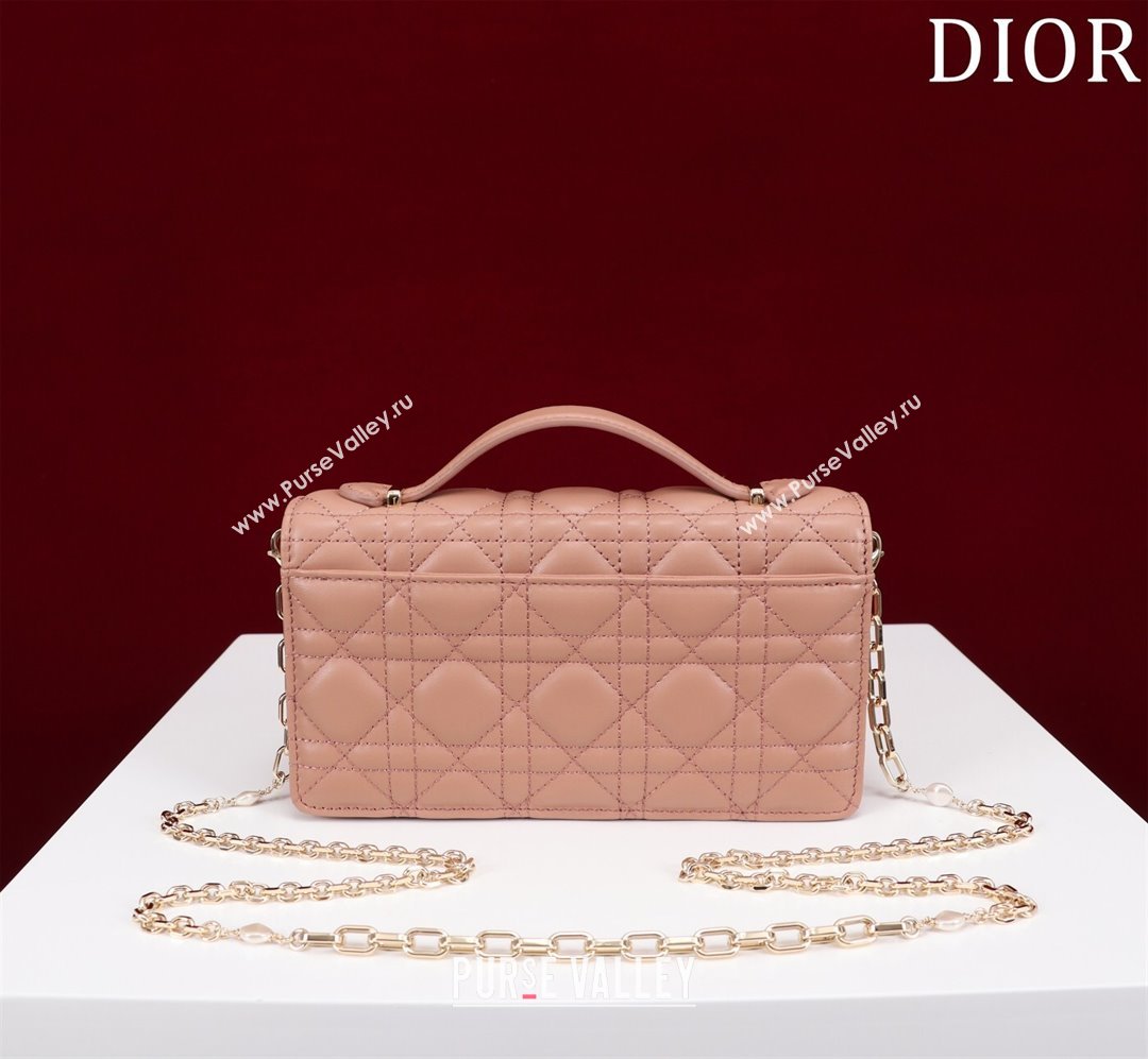 Dior My Dior Mini Bag in Rose des Vents Cannage Lambskin 0980 2024 (DMZ-24050712)