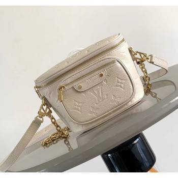 Louis Vuitton Mini Bumbag in Monogram Empreinte Embossed Leather M83275 Cream 2024 (K-24031404)