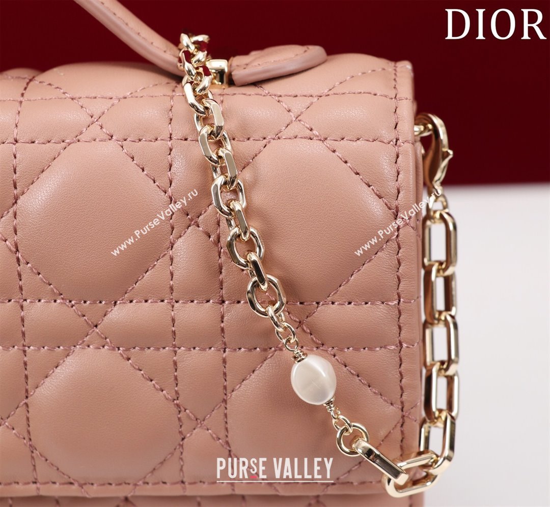 Dior My Dior Mini Bag in Rose des Vents Cannage Lambskin 0980 2024 (DMZ-24050712)