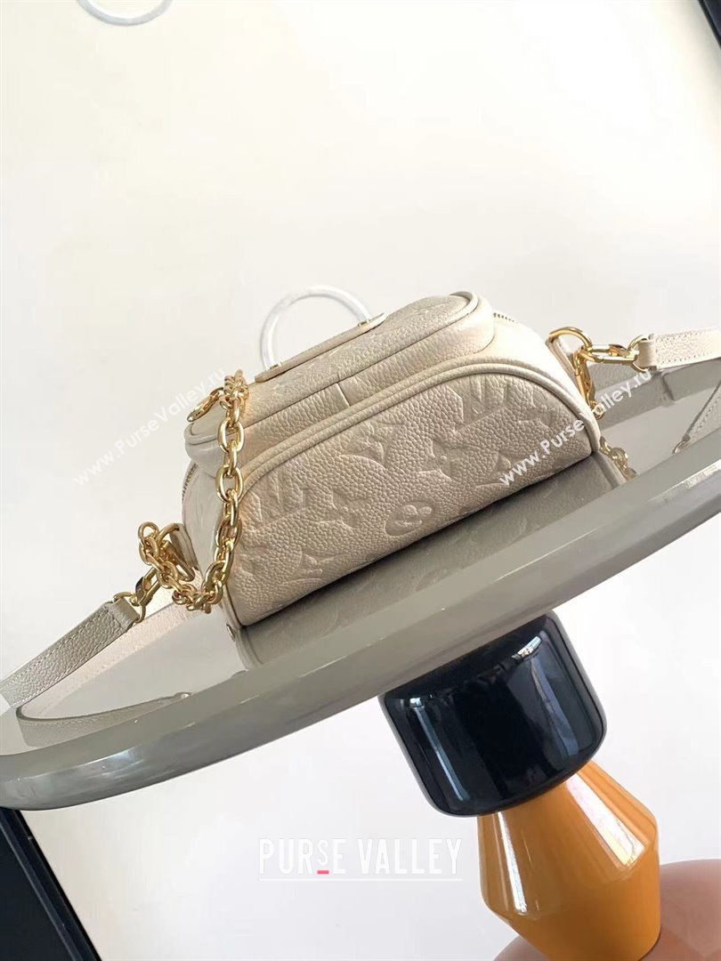 Louis Vuitton Mini Bumbag in Monogram Empreinte Embossed Leather M83275 Cream 2024 (K-24031404)