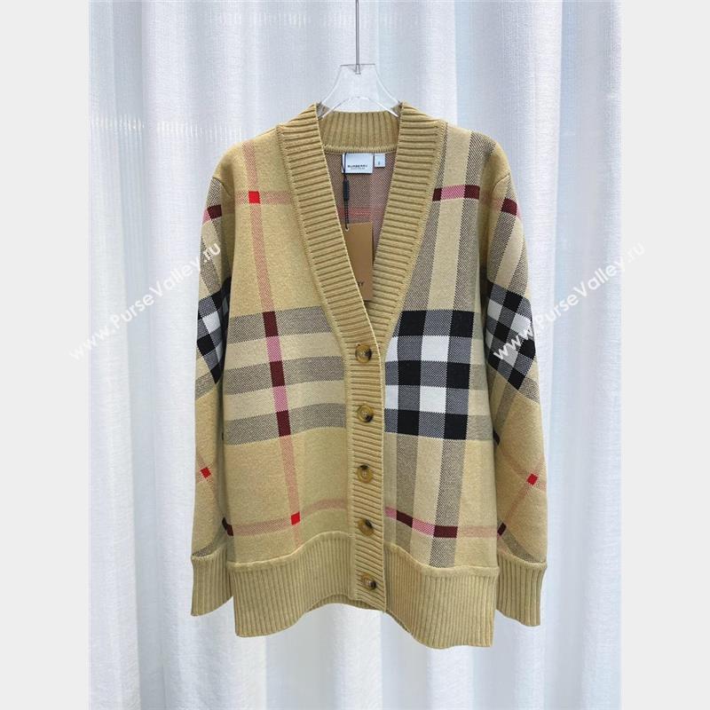 Burberry Wool Cardigan B102650 Brown 2023 (Q-23102650)