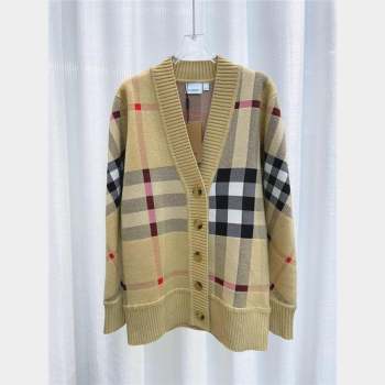 Burberry Wool Cardigan B102650 Brown 2023 (Q-23102650)