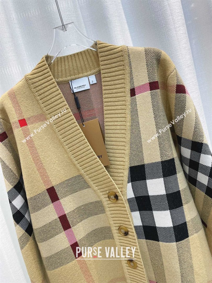 Burberry Wool Cardigan B102650 Brown 2023 (Q-23102650)