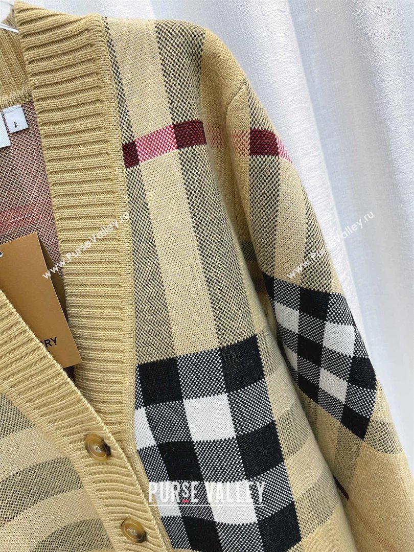 Burberry Wool Cardigan B102650 Brown 2023 (Q-23102650)