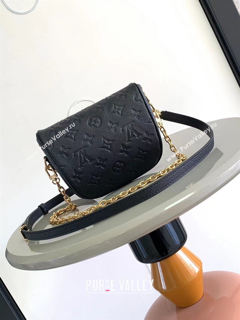 Louis Vuitton Mini Bumbag in Monogram Empreinte Embossed Leather M46917 Black 2024 (K-24031405)