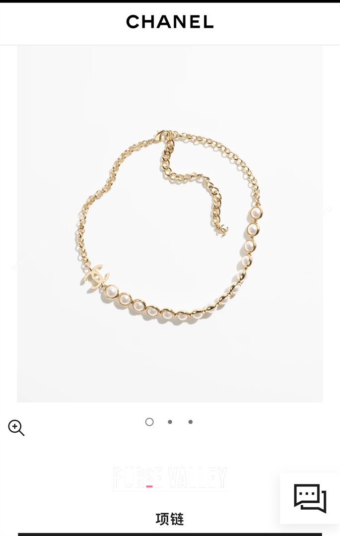 Chanel Pearls Necklace CH101110 Gold 2024 (YF-24101110)