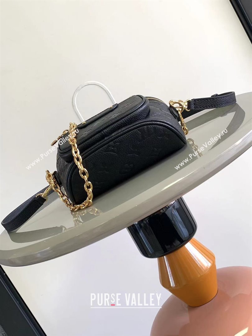 Louis Vuitton Mini Bumbag in Monogram Empreinte Embossed Leather M46917 Black 2024 (K-24031405)