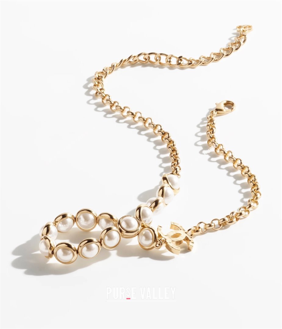 Chanel Pearls Necklace CH101110 Gold 2024 (YF-24101110)