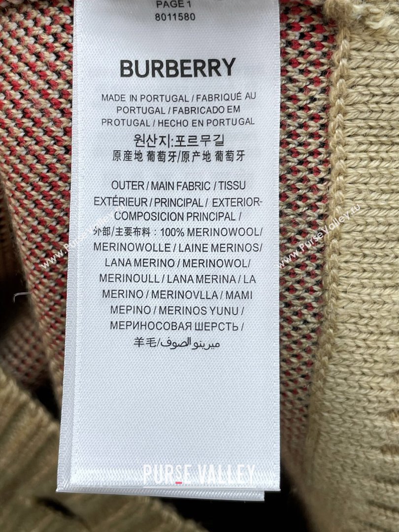 Burberry Wool Cardigan B102650 Brown 2023 (Q-23102650)