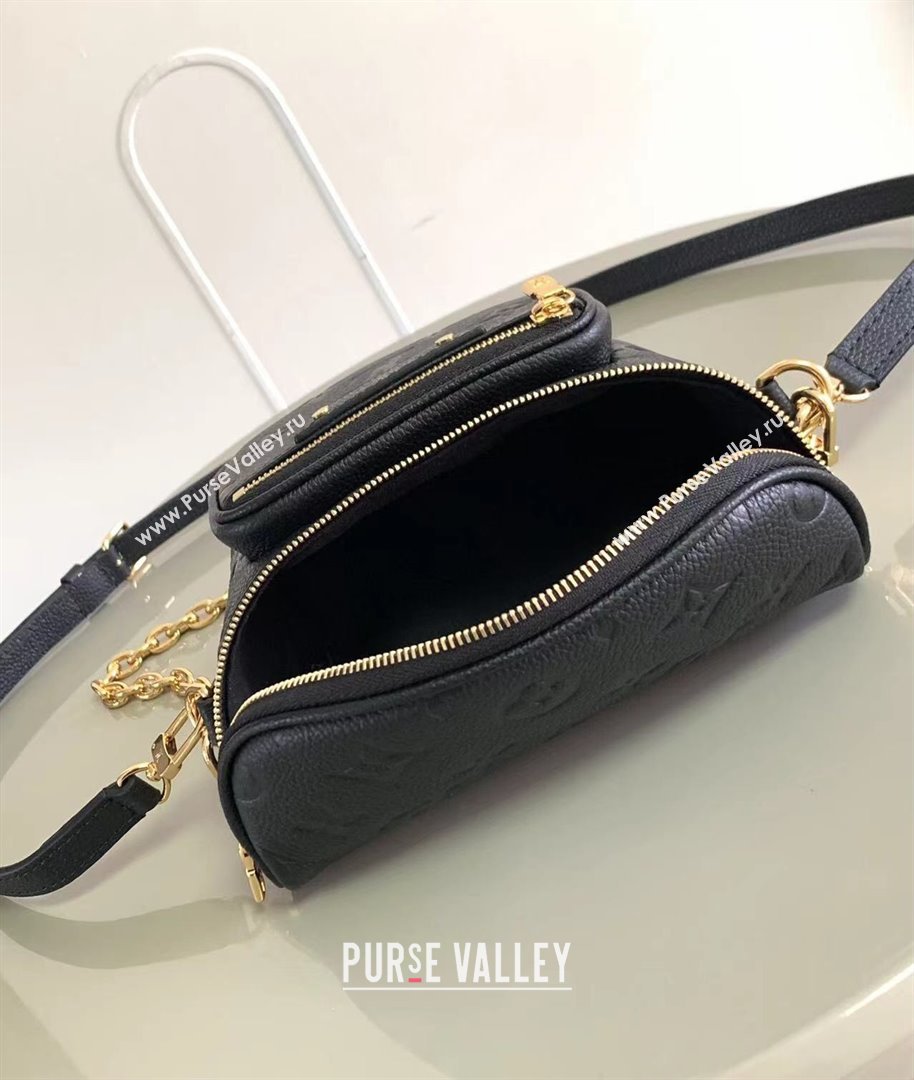 Louis Vuitton Mini Bumbag in Monogram Empreinte Embossed Leather M46917 Black 2024 (K-24031405)