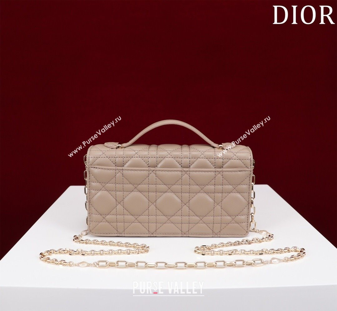 Dior My Dior Mini Bag in Warm Taupe Cannage Lambskin 0980 2024 (DMZ-24050713)
