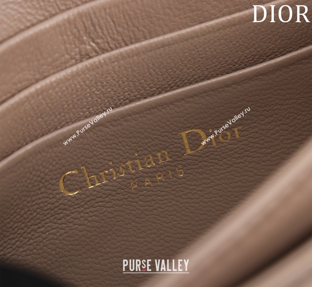 Dior My Dior Mini Bag in Warm Taupe Cannage Lambskin 0980 2024 (DMZ-24050713)