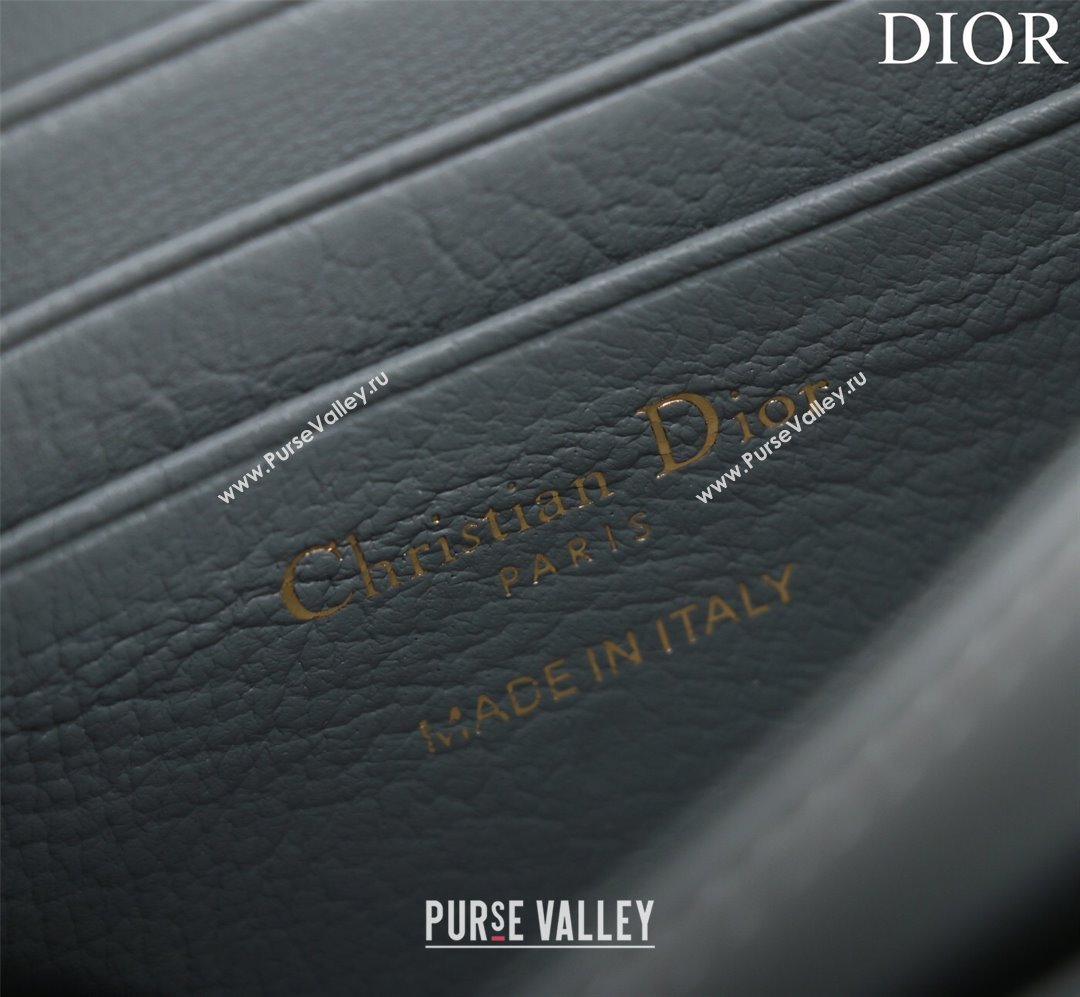Dior My Dior Mini Bag in Grey Patent Cannage Calfskin 0980 2024 (DMZ-24050716)
