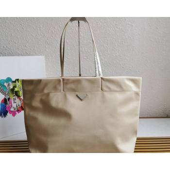 Prada Re-Nylon and Saffiano Leather Tote Bag 1BG107 Desert Beige 2021 (YZ-21080435)