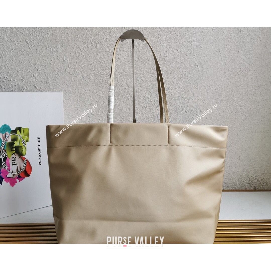 Prada Re-Nylon and Saffiano Leather Tote Bag 1BG107 Desert Beige 2021 (YZ-21080435)