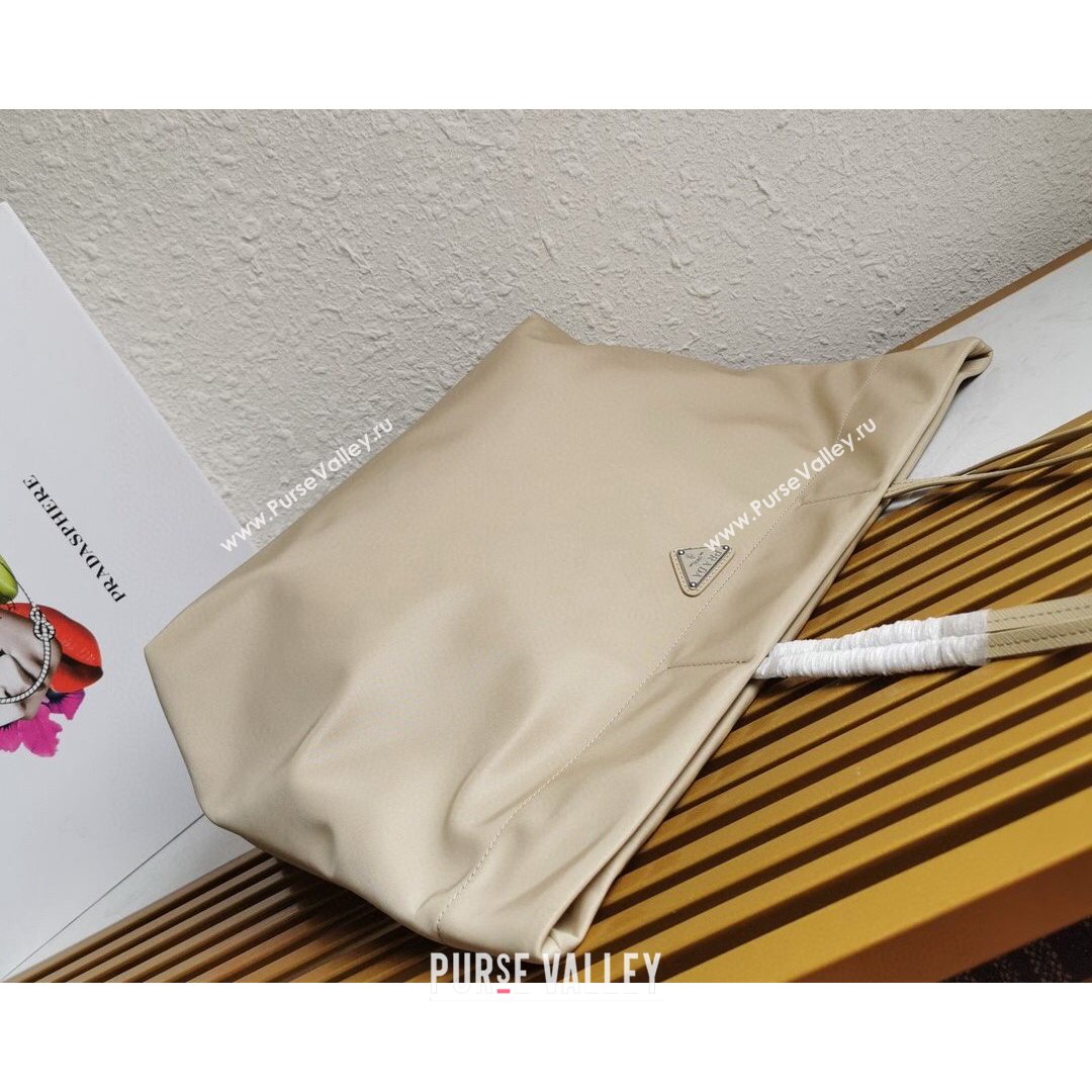 Prada Re-Nylon and Saffiano Leather Tote Bag 1BG107 Desert Beige 2021 (YZ-21080435)