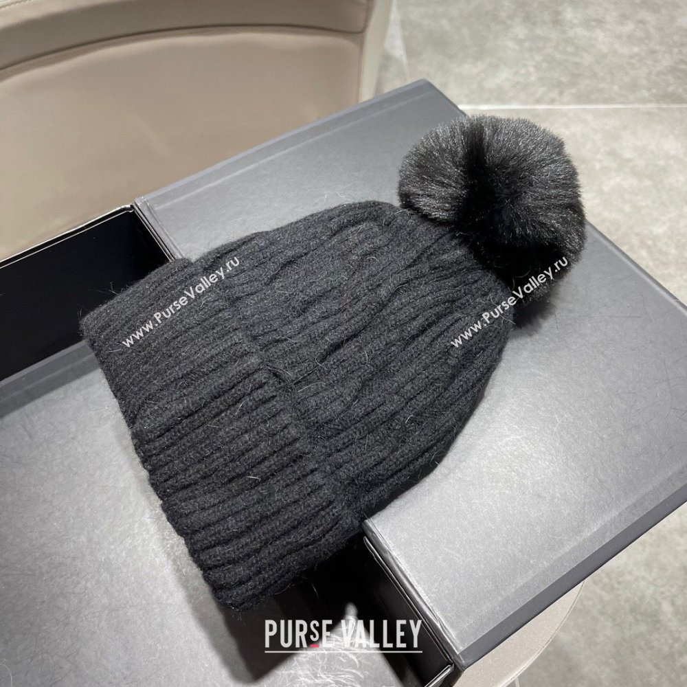 Prada Knit Hat P12802 Black 2023 (A-23112802)