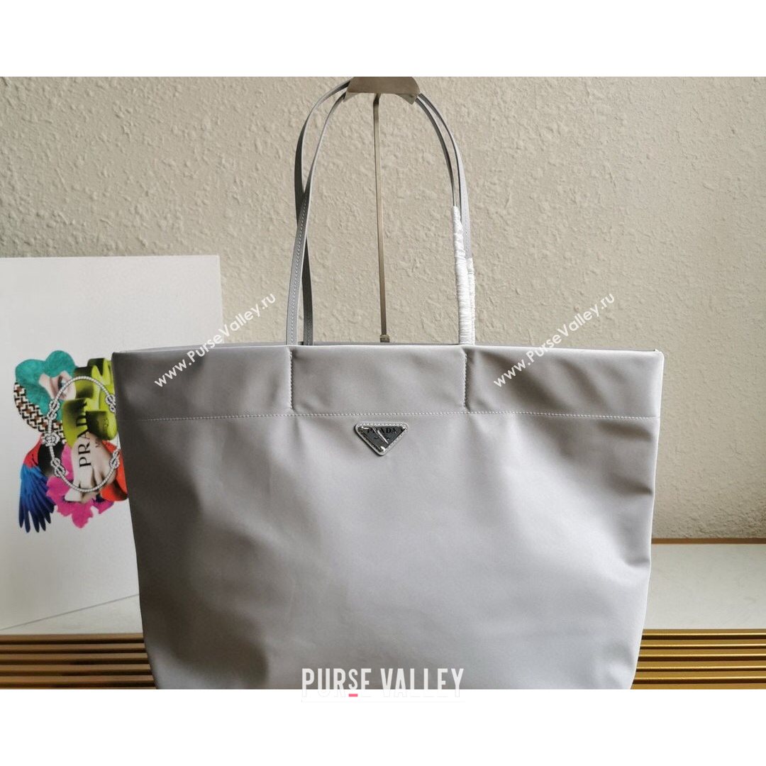 Prada Re-Nylon and Saffiano Leather Tote Bag 1BG107 Cornflower Blue 2021 (YZ-21080436)