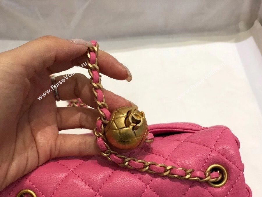 Chanel Lambskin & Gold-Tone Metal Flap Bag AS1786 Pink 2020 TOP (SMJD-20112324)