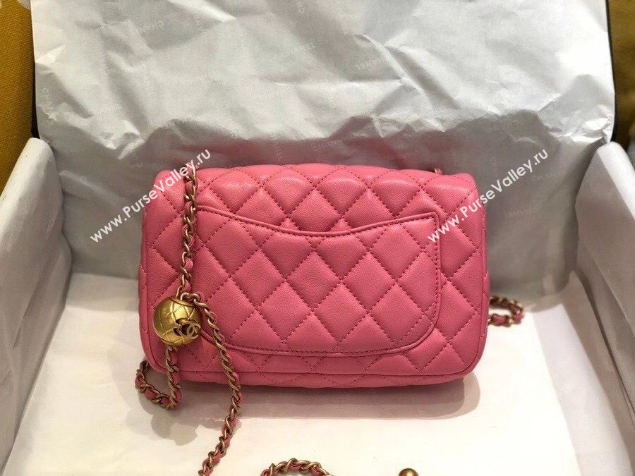 Chanel Lambskin & Gold-Tone Metal Flap Bag AS1787 Pink 2020 TOP (SMJD-20112332)