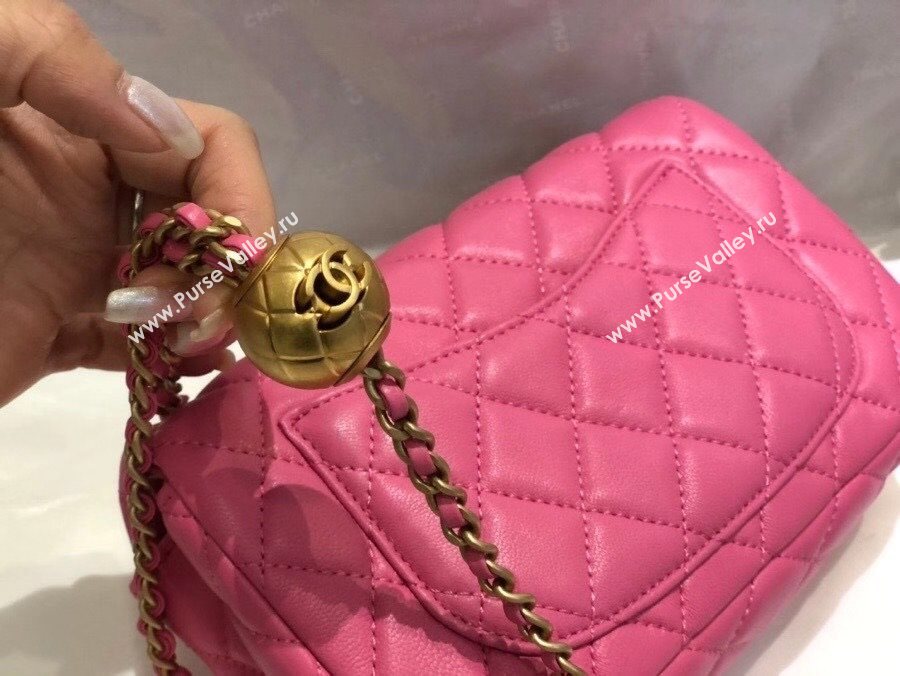 Chanel Lambskin & Gold-Tone Metal Flap Bag AS1787 Pink 2020 TOP (SMJD-20112332)