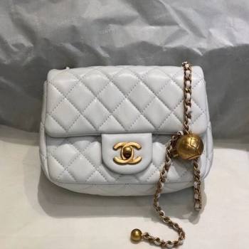 Chanel Lambskin & Gold-Tone Metal Flap Bag AS1786 White 2020 TOP (SMJD-20112326)