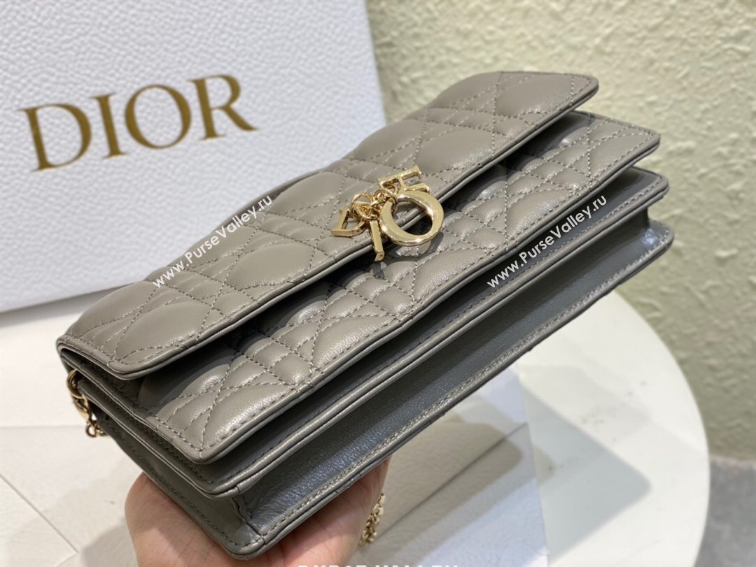 Dior My Dior Mini Bag in Grey Cannage Lambskin 0980 2024 (DMZ-24050720)