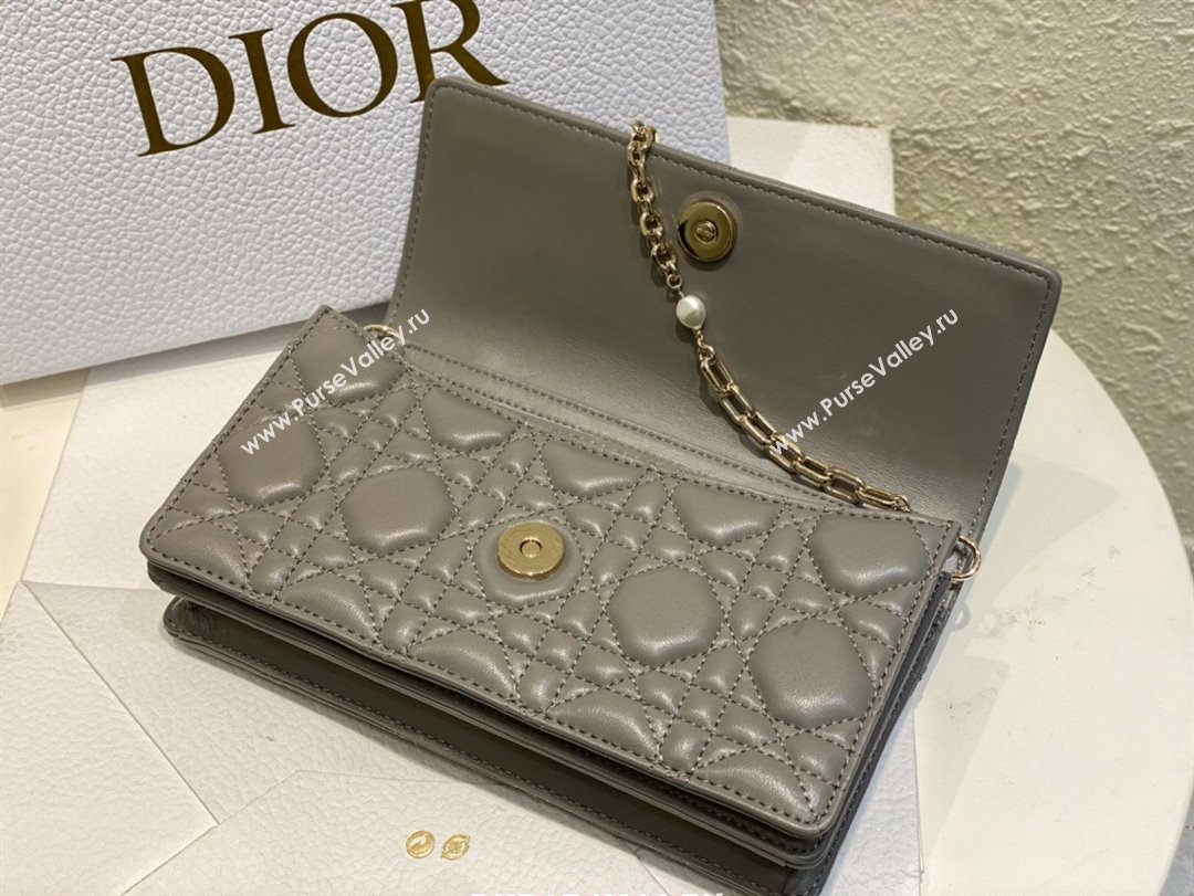 Dior My Dior Mini Bag in Grey Cannage Lambskin 0980 2024 (DMZ-24050720)