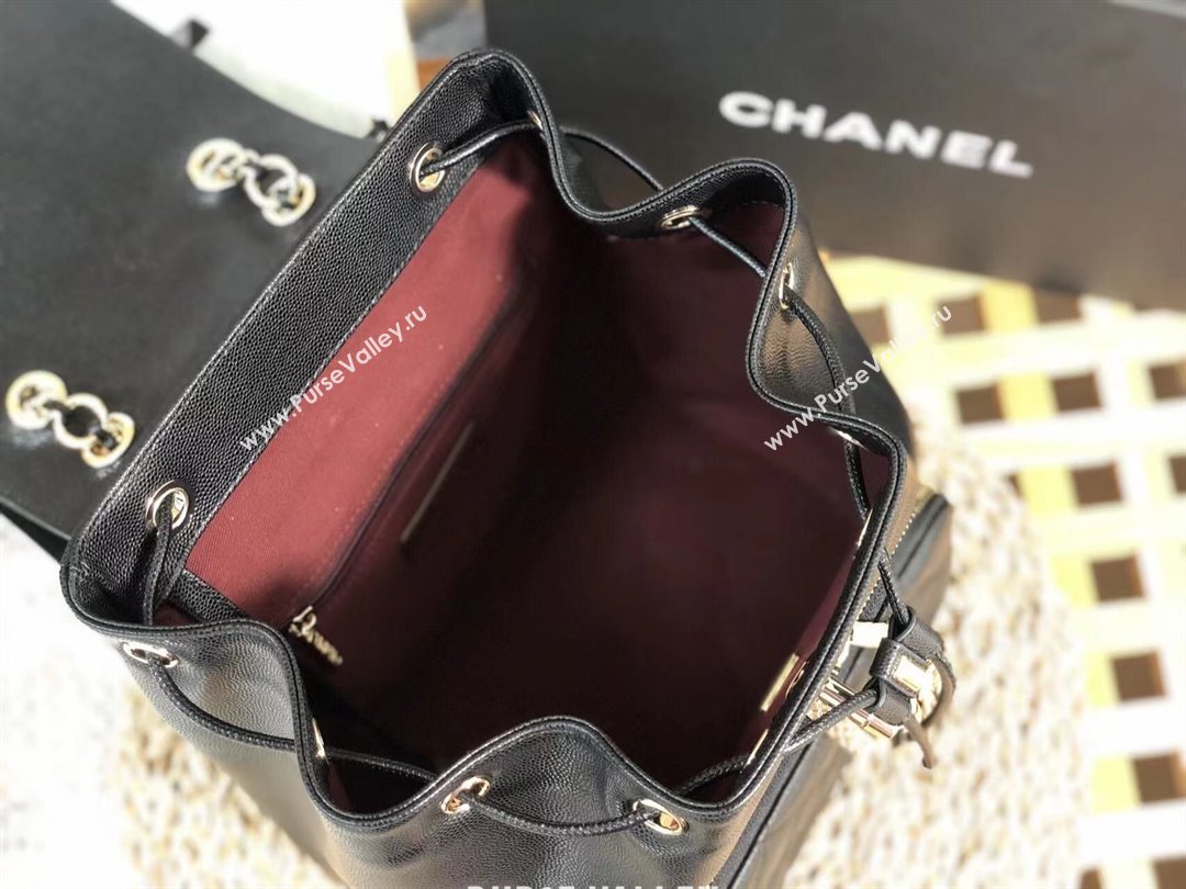 Chanel Grained Calfskin Backpack A3531 Black 2023 Top (SM-23112805)