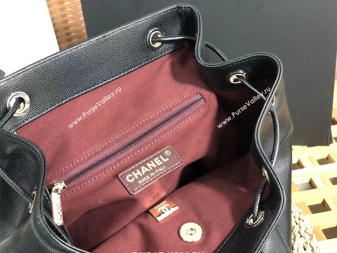 Chanel Grained Calfskin Backpack A3531 Black 2023 Top (SM-23112805)