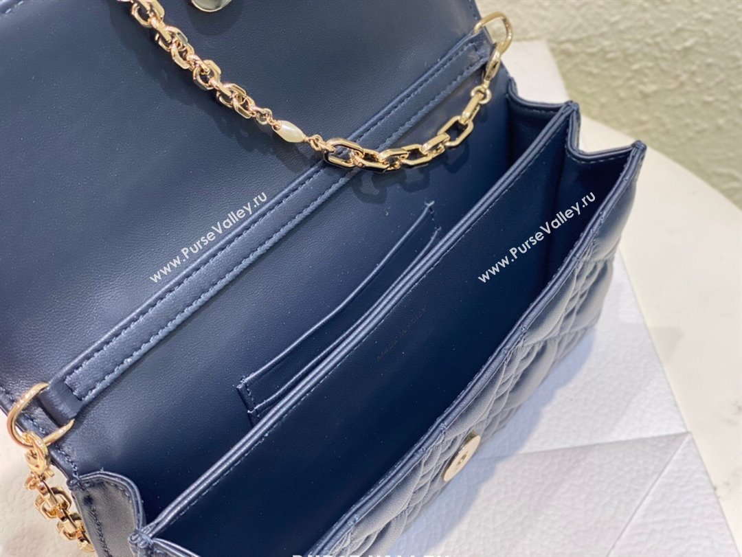 Dior My Dior Mini Bag in Navy Blue Cannage Lambskin 0980 2024 (DMZ-24050721)