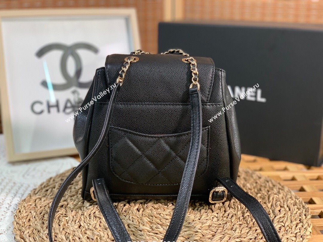 Chanel Grained Calfskin Mini Backpack Bag A3530 Black 2023 Top (SM-23112806)