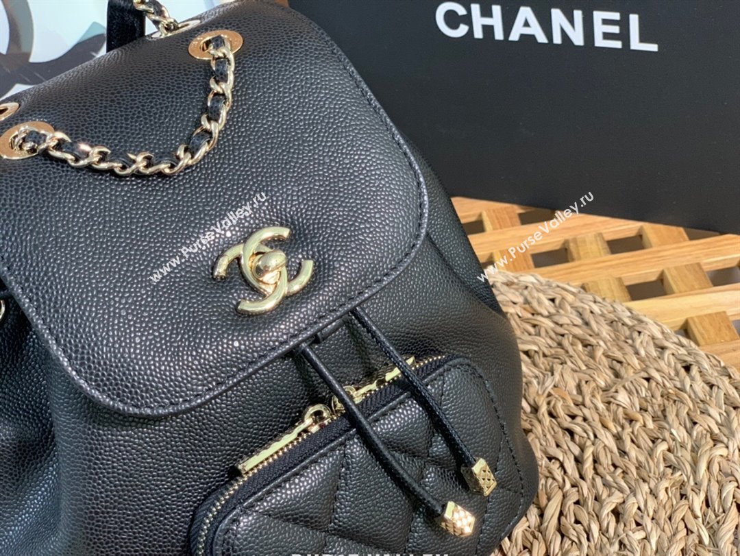 Chanel Grained Calfskin Mini Backpack Bag A3530 Black 2023 Top (SM-23112806)