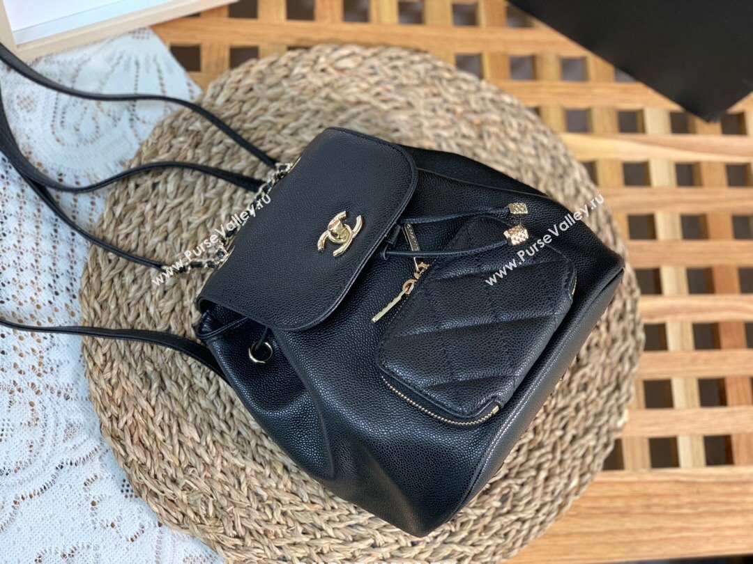 Chanel Grained Calfskin Mini Backpack Bag A3530 Black 2023 Top (SM-23112806)