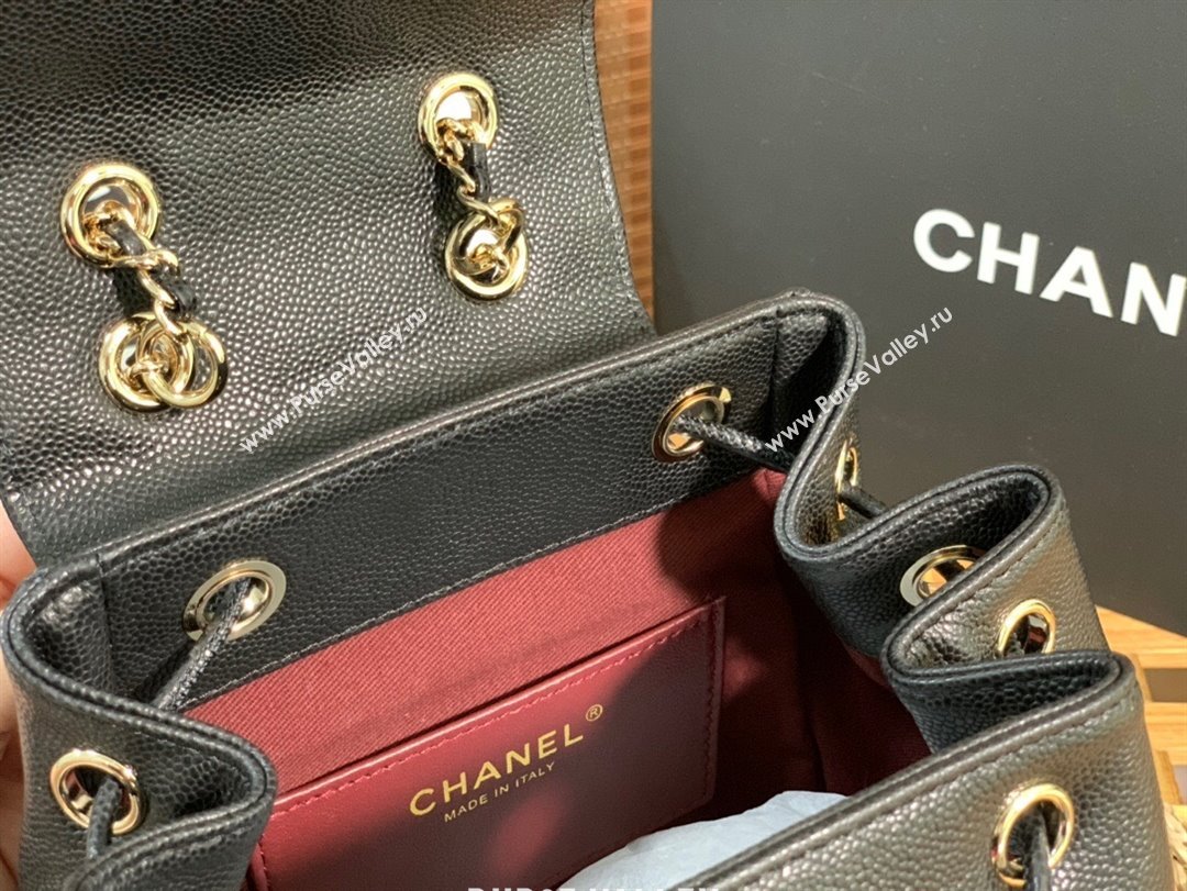 Chanel Grained Calfskin Mini Backpack Bag A3530 Black 2023 Top (SM-23112806)