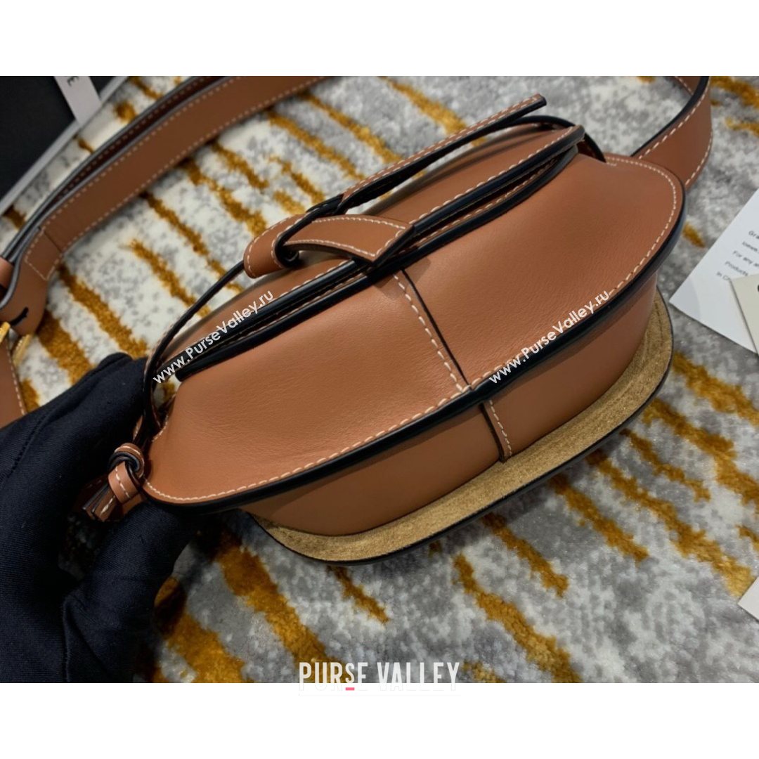 Loewe Mini Gate Belt Bag in Natural Calfskin Brown 2021 Top (ZD-210802055)