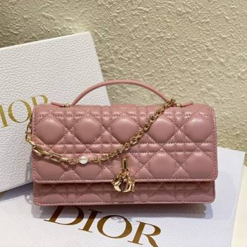 Dior My Dior Mini Bag in Pink Cannage Lambskin 0980 2024 (DMZ-24050724)