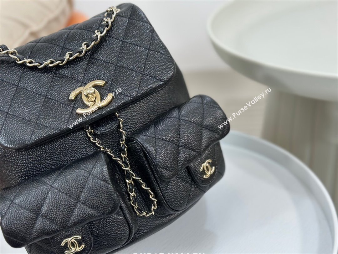 Chanel Grained Calfskin Backpack Bag AS3860 Black 2023 Top (SM-23112807)