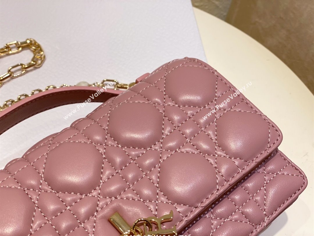 Dior My Dior Mini Bag in Pink Cannage Lambskin 0980 2024 (DMZ-24050724)