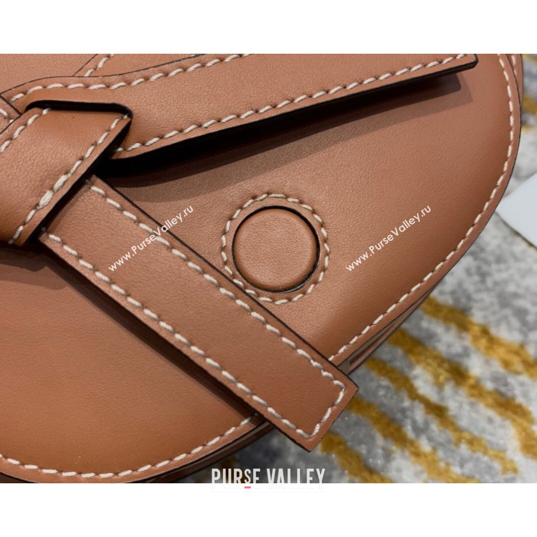 Loewe Mini Gate Belt Bag in Natural Calfskin Brown 2021 Top (ZD-210802055)