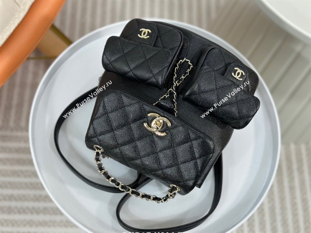 Chanel Grained Calfskin Backpack Bag AS3860 Black 2023 Top (SM-23112807)