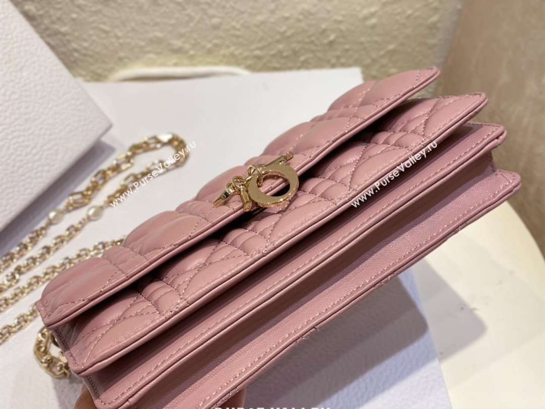 Dior My Dior Mini Bag in Pink Cannage Lambskin 0980 2024 (DMZ-24050724)