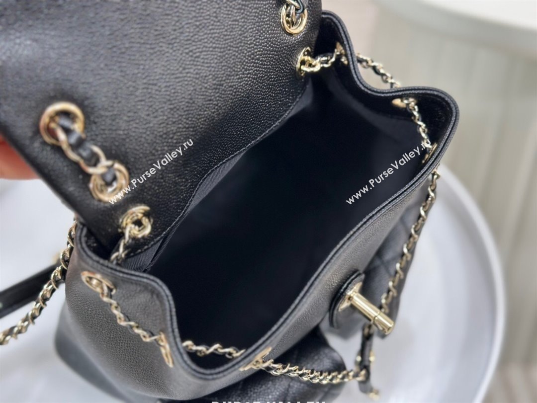 Chanel Grained Calfskin Backpack Bag AS3860 Black 2023 Top (SM-23112807)